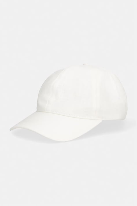 Gant czapka z daszkiem męska lniana beżowa 9901305