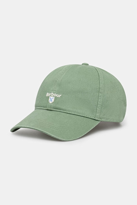 Barbour MHA0274GN97 baseball cap bawełniany męski zielony Cascade