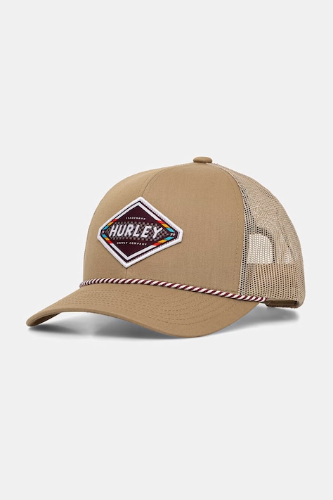 Hurley snapback męski brązowy HIHM0393
