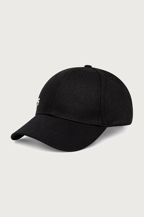 Karl Lagerfeld Șapcă de baseball din bumbac IKON culoarea negru, B1W33018