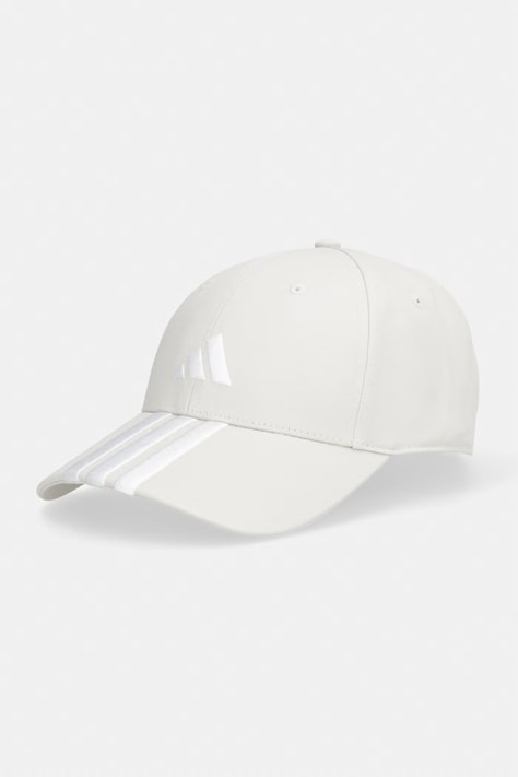 adidas czapka z daszkiem bawełniana Bball kolor beżowy JW6036