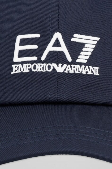 EA7 Emporio Armani бейсболка бавовняна — SS26-CAU01G, темно-синій — фото 2