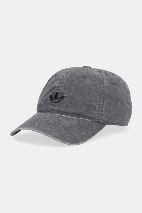 adidas Originals czapka z daszkiem bawełniana kolor szary KE0856