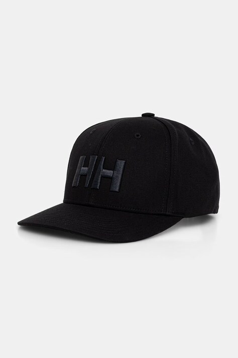 Helly Hansen czapka baseballowa bawełniana czarna 67648