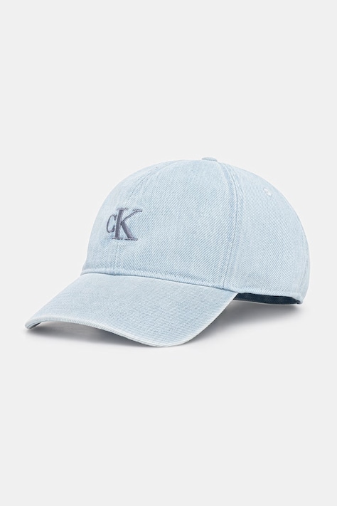 Calvin Klein kšiltovka džínová modrá LV04K5025G
