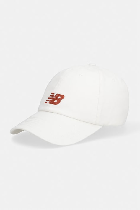 New Balance czapka z daszkiem bawełniana beżowa AC84454SST