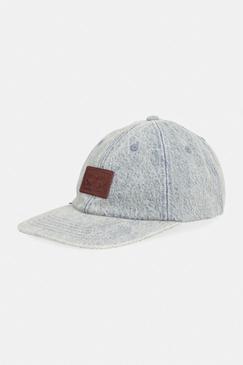 Levi's czapka z daszkiem jeansowa RELAXED DAD HERITAGE kolor niebieski 000A9-0029