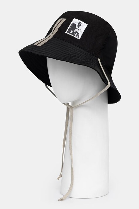 Rick Owens DRKSHDW Gilligan bucket hat czarny DA01F4479.NCV