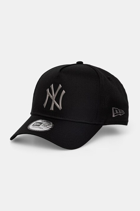 New Era czapka z daszkiem METALLIC E-FRAME kolor czarny 60771870