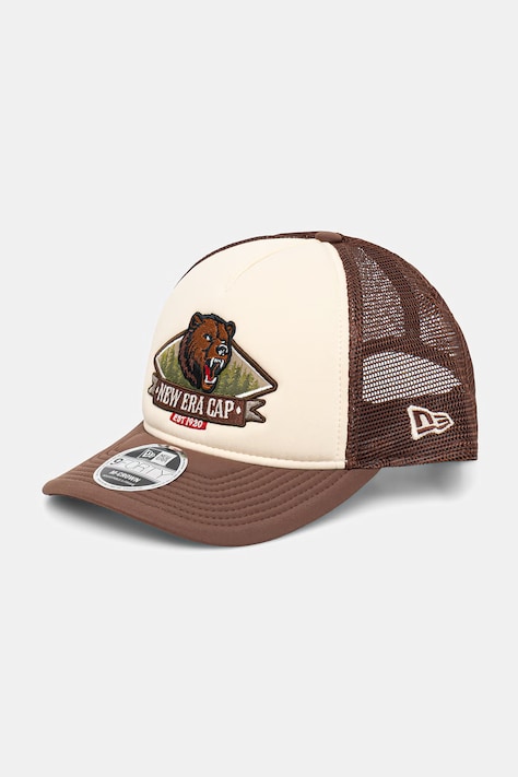 New Era czapka z daszkiem GRAPHIC 9FORTY® MC AF TRUCKER kolor brązowy 60771806