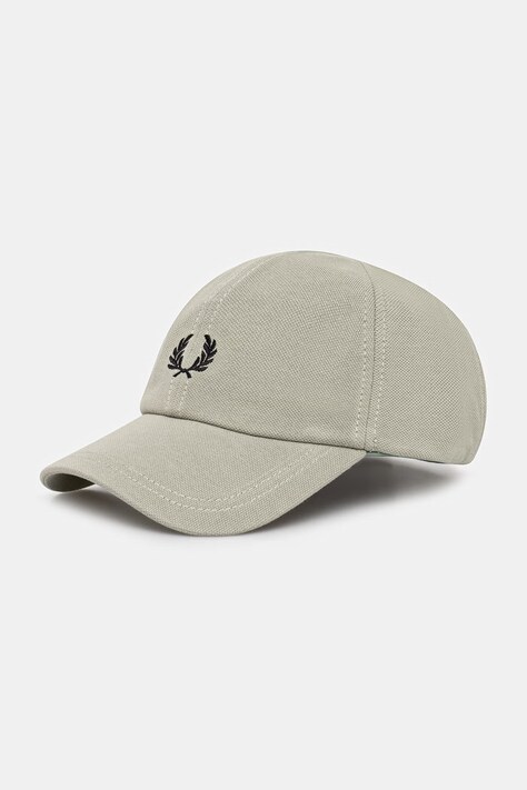 Fred Perry czapka z daszkiem bawełniana kolor zielony HW2295