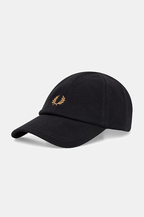 Fred Perry czapka z daszkiem bawełniana kolor czarny HW2295