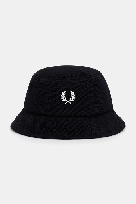 Fred Perry bucket hat męski bawełniany czarny HW2296