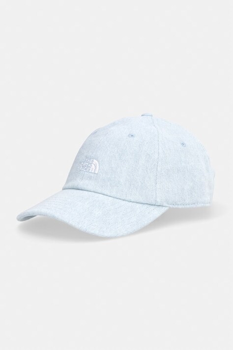 The North Face czapka z daszkiem jeansowa Norm niebieska NF0A8CGKNIA1