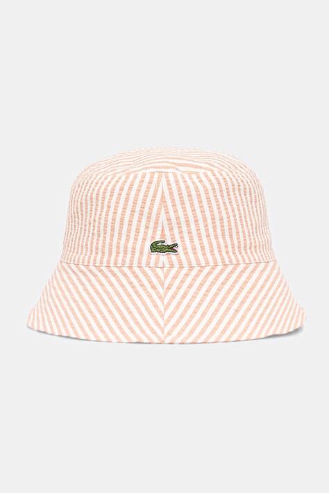 Lacoste kapelusz bawełniany pomarańczowy RK1509