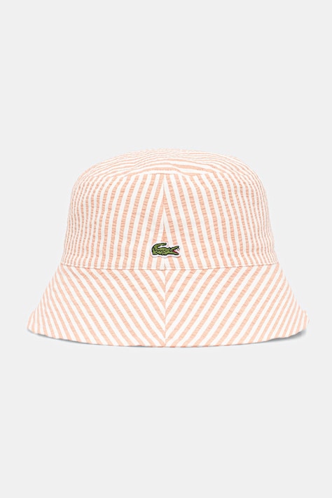 Lacoste kapelusz bawełniany pomarańczowy RK1509