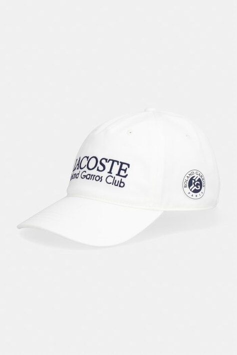 Lacoste czapka z daszkiem bawełniana beżowa RK0378