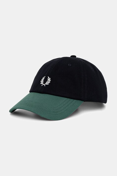 Fred Perry czapka z daszkiem bawełniana granatowa HW2303