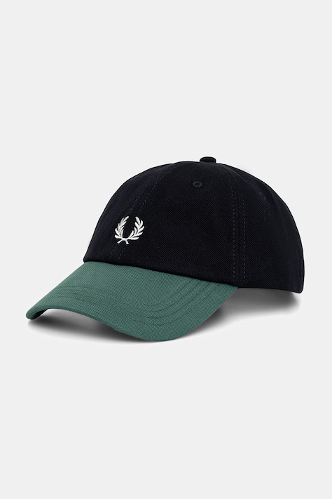 Fred Perry czapka z daszkiem bawełniana granatowa HW2303