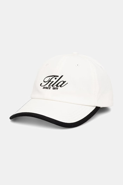 Fila czapka bejsbolówka bawełniana SOLAIO beżowa FCU0173