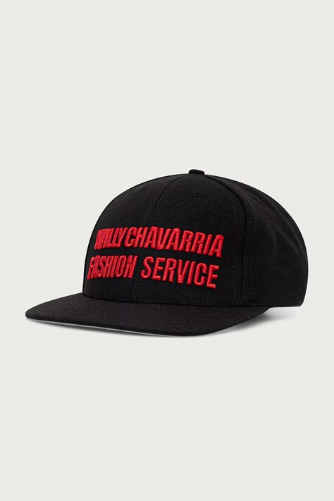 Willy Chavarria CHAVARRIA FASHION SERVICE čiapka so šiltom čierna WCASC0079