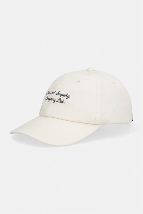 Herschel καπέλο με γείσο βαμβακερό Sylas Vintage μπεζ 50749-06726