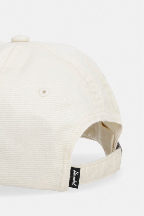 Herschel кепка бавовняна Sylas Vintage — SS26-CAUZZR, бежевий — фото 3