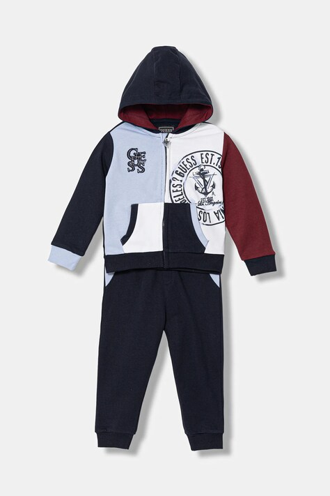 Guess dres niemowlęcy bawełniany kolor granatowy I6RG07 KA6R4