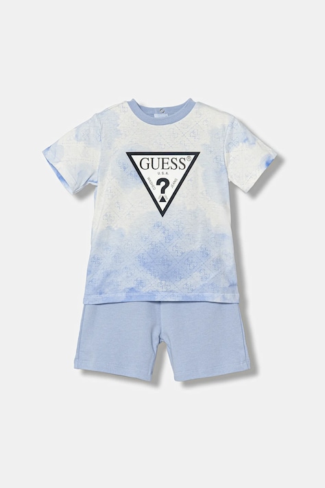 Guess komplet bawełniany niemowlęcy 2-pack kolor niebieski I6RG08 K8HM4