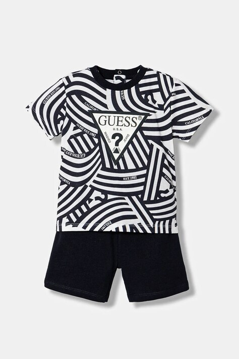 Guess komplet bawełniany niemowlęcy 2-pack kolor granatowy I6RG08 K8HM4
