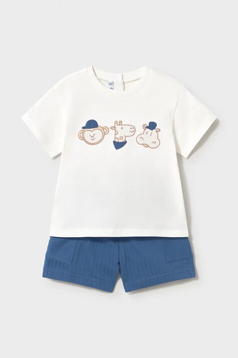 Mayoral komplet bawełniany dziecięcy kolor granatowy 1665