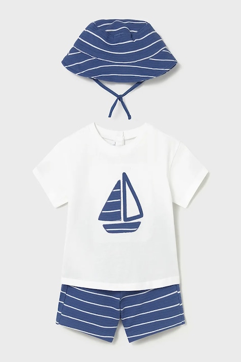 Detská bavlnená súprava Mayoral modrá farba, 1666