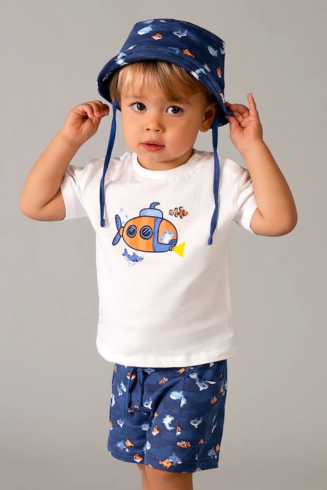 Pamučna dječja trenirka Mayoral boja: plava, 1667