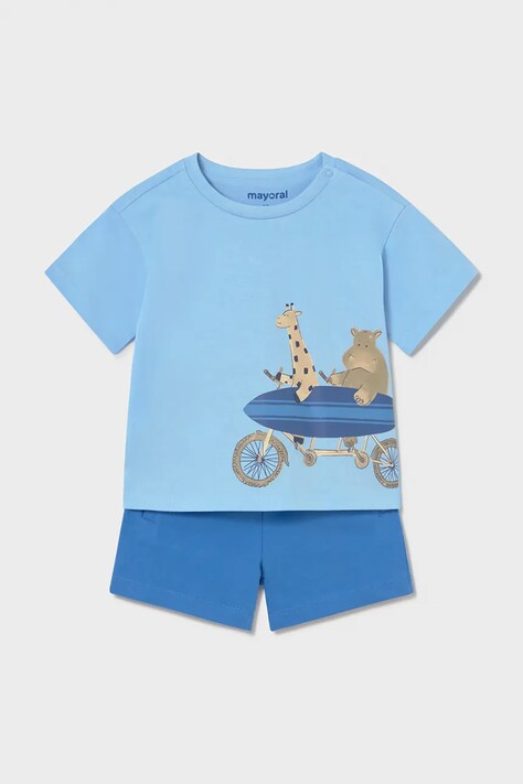 Dětská bavlněná souprava Mayoral modrá barva, 1670