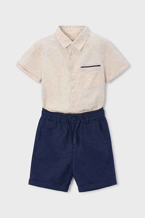 Детский комплект с примесью льна Mayoral цвет синий 3217