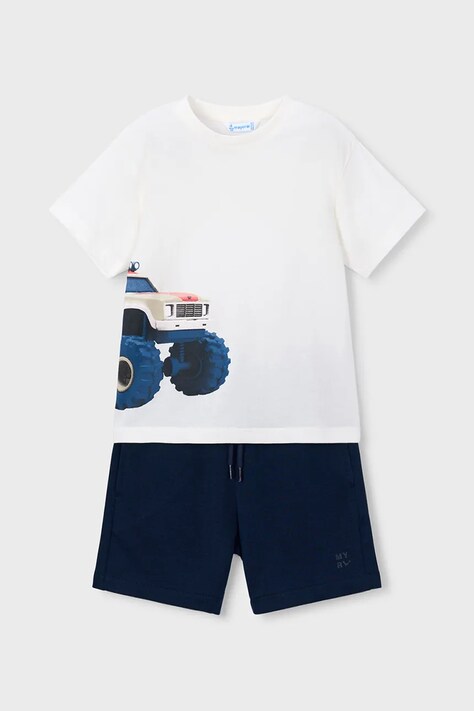 Mayoral komplet bawełniany dziecięcy kolor granatowy 3605