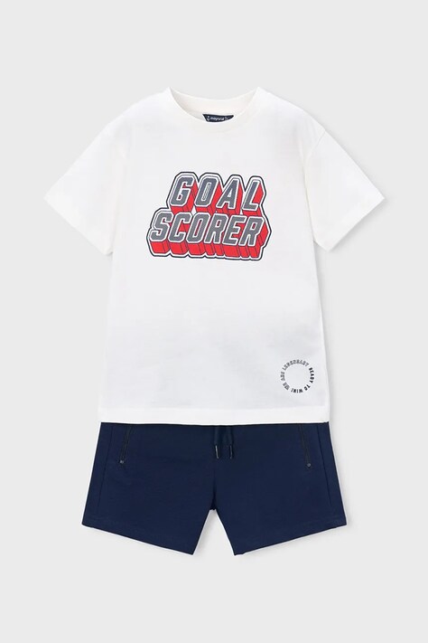 Mayoral komplet bawełniany dziecięcy kolor granatowy 3606