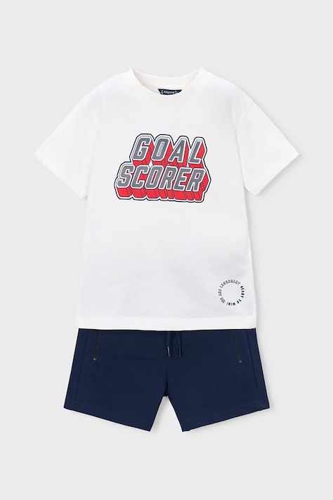 Mayoral komplet bawełniany dziecięcy kolor granatowy 3606