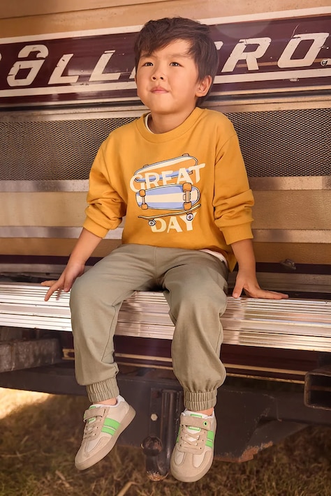 Dětská bavlněná tepláková souprava Mayoral oranžová barva, 3882