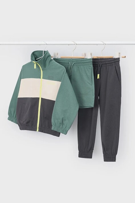 Mayoral dres dziecięcy kolor zielony 3883