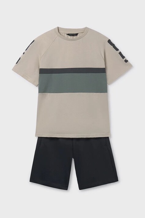 Παιδικό βαμβακερό σετ Mayoral χρώμα: μπεζ, 6688