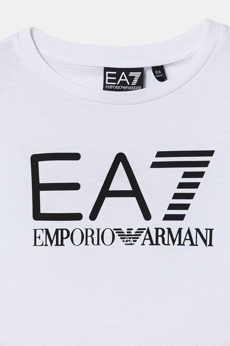 Дитячий бавовняний комплект EA7 Emporio Armani — SS26-DKB02A, білий — фото 4