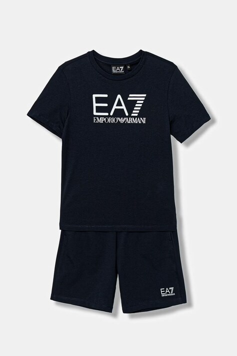EA7 Emporio Armani komplet bawełniany dziecięcy kolor granatowy 7B000302 AF10375