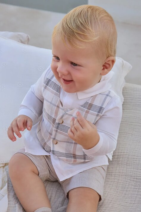 Σετ μωρού Mayoral Newborn χρώμα: μπεζ, 1269