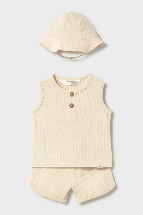 Mayoral Newborn komplet niemowlęcy kolor beżowy 1294