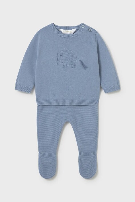 Mayoral Newborn komplet bawełniany niemowlęcy kolor niebieski 1502
