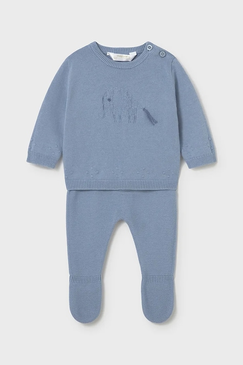Mayoral Newborn komplet bawełniany niemowlęcy kolor niebieski 1502