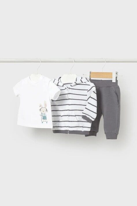 Mayoral Newborn komplet niemowlęcy kolor szary 1892