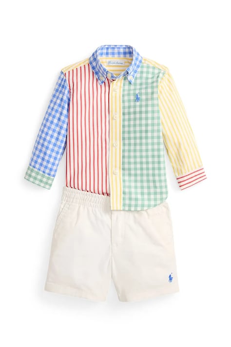 Pamučni komplet za bebe Polo Ralph Lauren boja: višebojna, 320B14059001