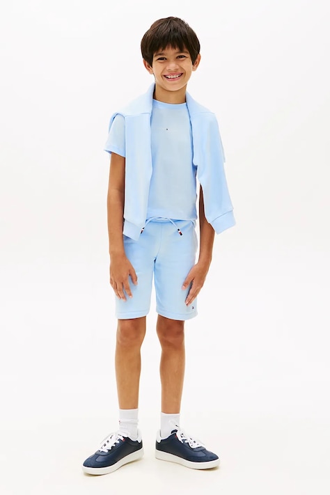 Tommy Hilfiger komplet dziecięcy z bawełną niebieski KB0KB09666